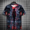 Summer Samurai Girl 3D Print T-shirts Women Men Fashion Casual Short Sleeve T Shirt O-neck Tees Tops Clothing