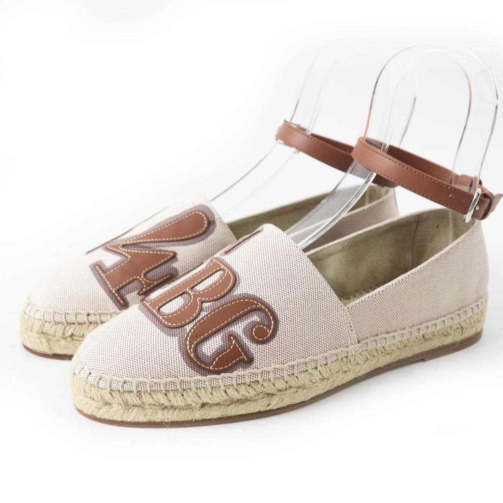 Pristine HERMES Slip-on Indirizzo Van Quatre Faubourg Patch Tower ash Women 37 Used