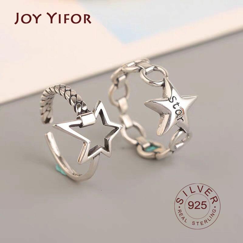 Xiaomi Free Shipping Silver Color Stars Vintage Open Rings For Women Jewelry Beautiful Finger Open Rings For Party Birthday Gift