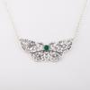 Green Onyx Gemstone 925 Sterling Silver Jewelry Butterfly Chain Pendant 0.7" CP-35-20