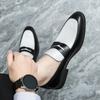 Italian Luxury Brand Gentleman Loafers Slip-on Leather Pointed Toe Shoes Men's Casual Shoes Moccasin High Quality Wedding Shoes