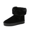 Fashion Women's Snow Boots Elegant With Low Heels Round Toe Plus Warm Shoes for Woman Chic Demi-season Gyaru on Offer Pu No Slipery Y2k