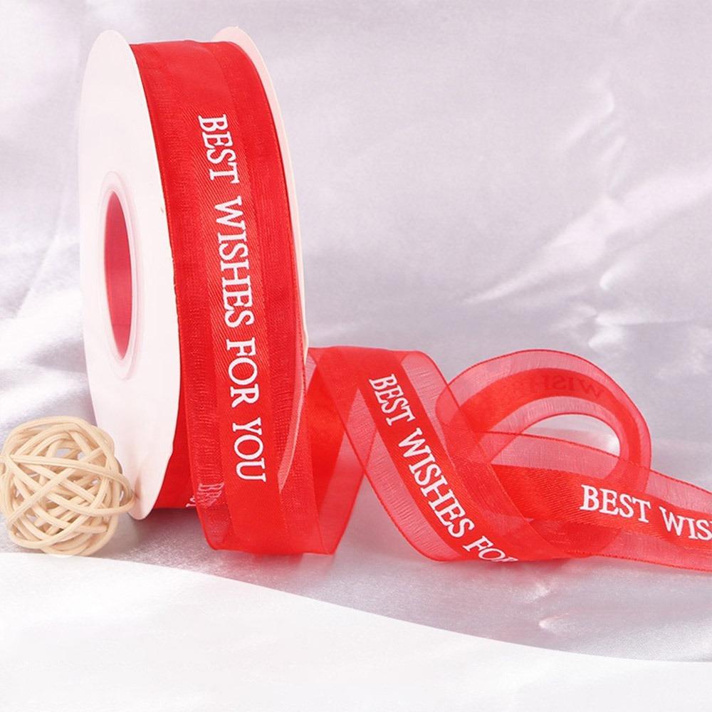 Best Wishes for You Chiffon Ribbons Multicolor Wrapping Decorations New Decorative Webbing