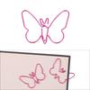 Clipes Metálicos com Design de Borboleta Material de Escritório e Escolar Organizando Documentos Pastas Projetos de Artesanato Conjunto de Clipes Decorativos