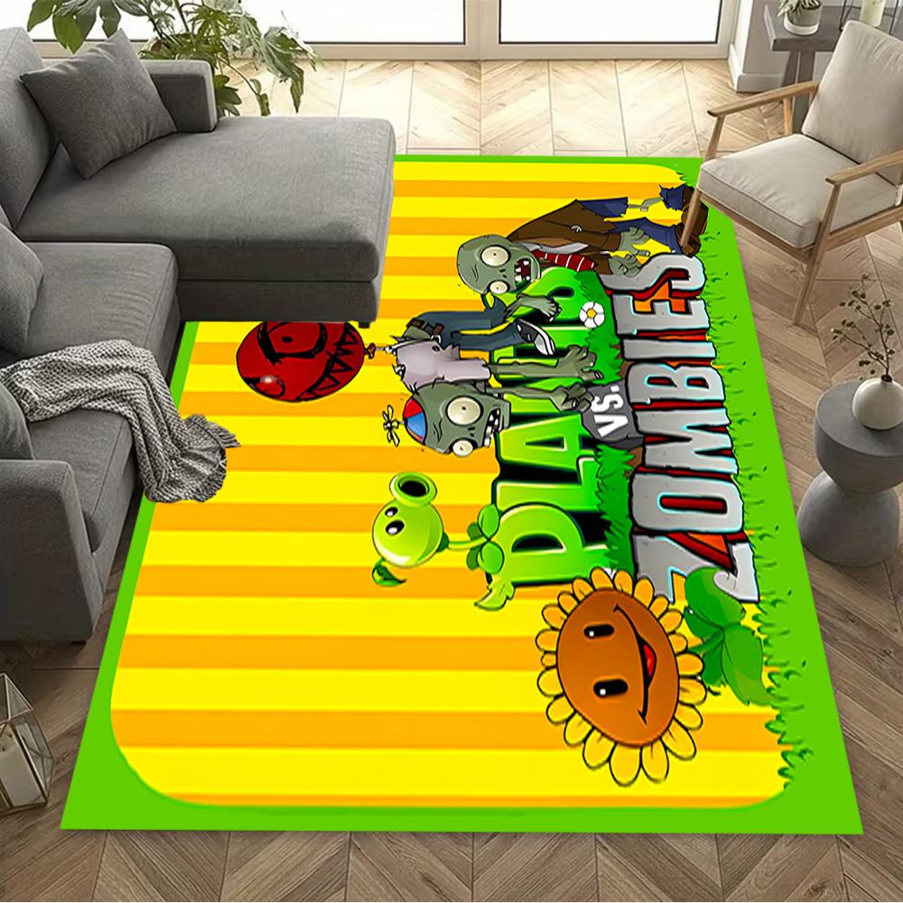 Plants Vs Zombies Adventure Floor Rug Office Rug Suitable for Outdoor Bedrooms Foyer Decorate room Anti-slip Rug Office home decor