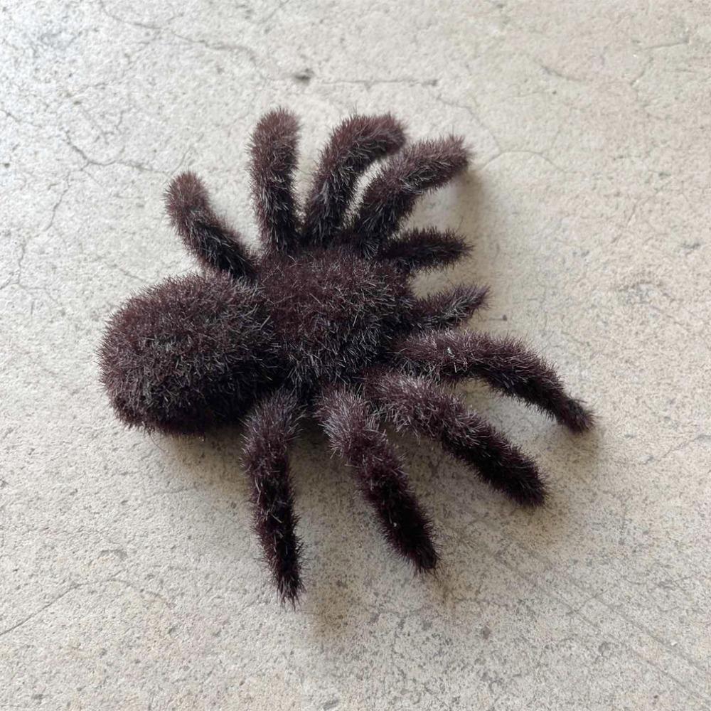 

3D Halloween Spider Ornaments DIY Artificial Spider Model Party Prop коричневий