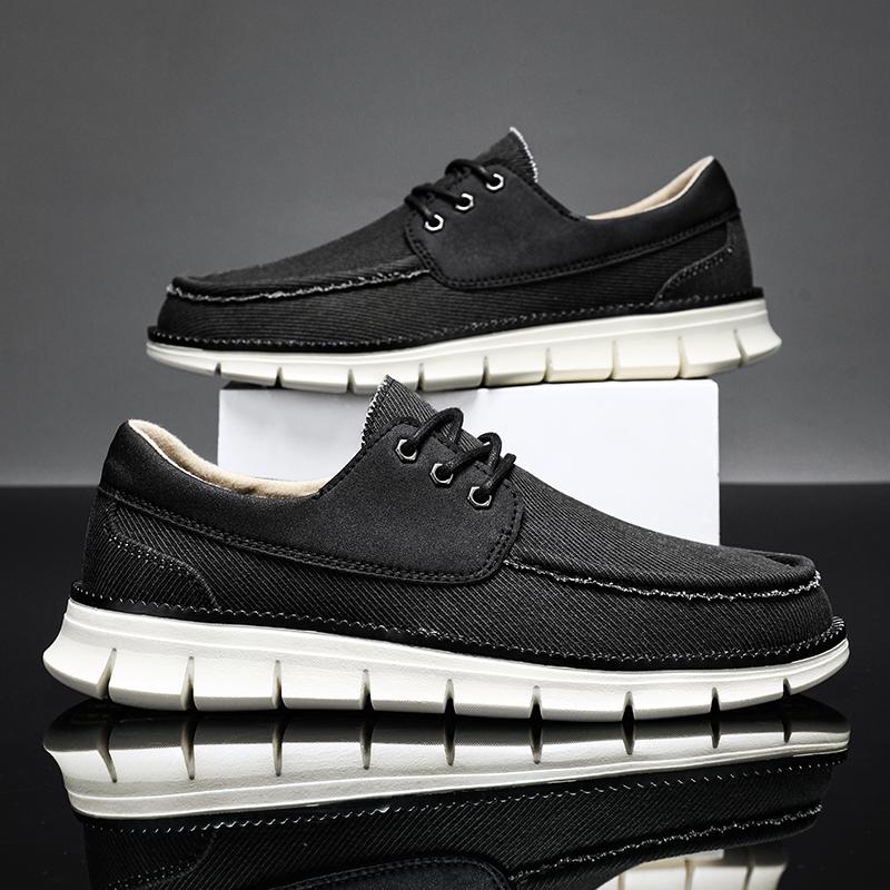 Mode Stor Storlek Utomhus Herr Casual Denim Canvas Skor Vulkaniserade Skor Mode Lyxig Stil Designer Andningsbara Herr Sneakers Loafers