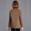Fengxun Women's Short 100% Double-Faced Wool Coat FXZZM2808