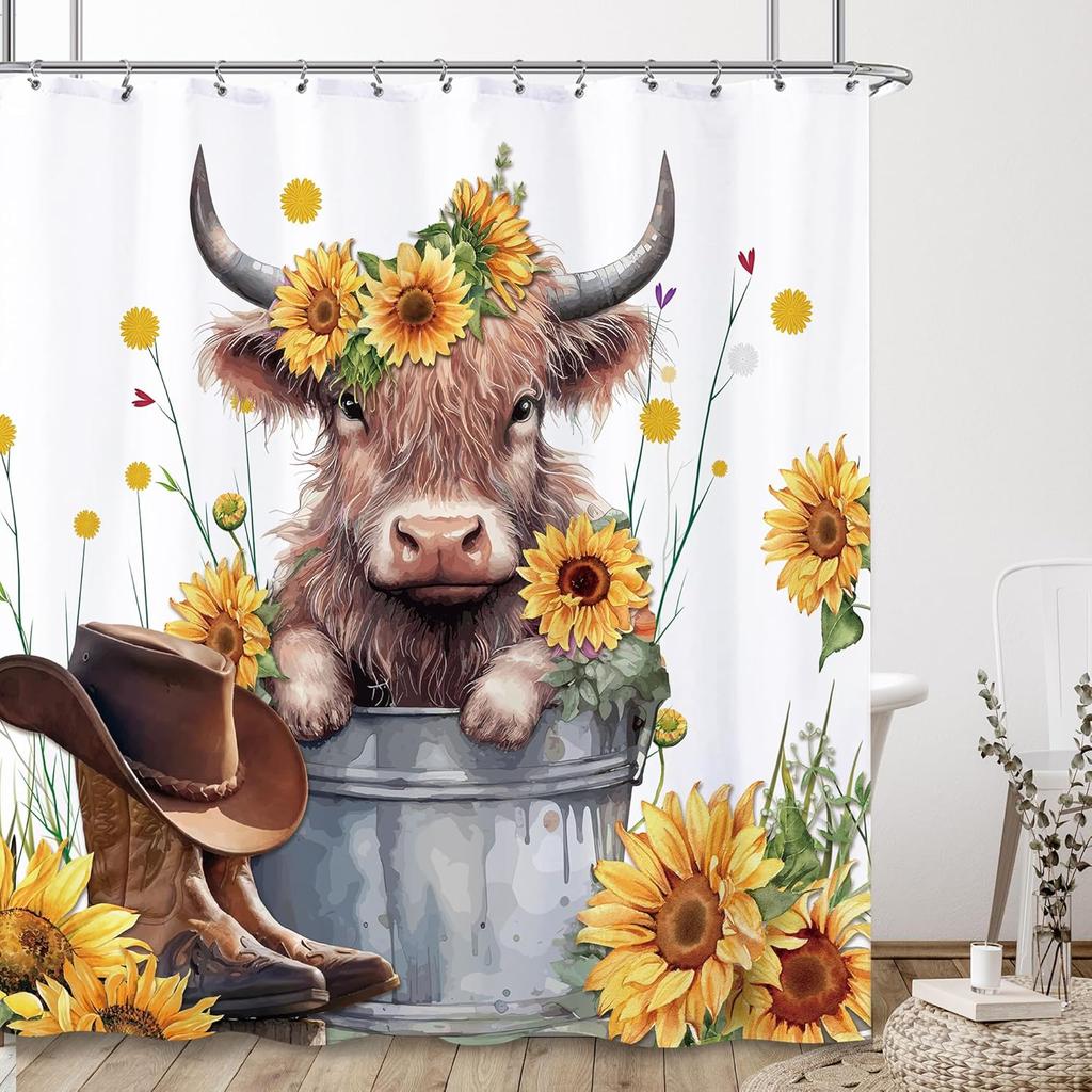 Afroamerikanisches schwarzes Mädchen Duschvorhang Rose afrikanische Blume Farbe wasserdicht Badewanne dekorativer Duschvorhang mit Haken