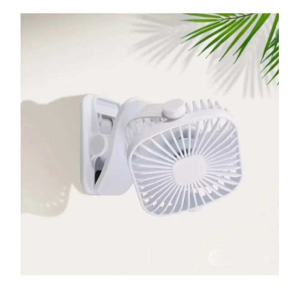 Mini clip electric fan, which can rotate 720 degrees. The stand supports USB charging, and multiple gears can be adjusted.
