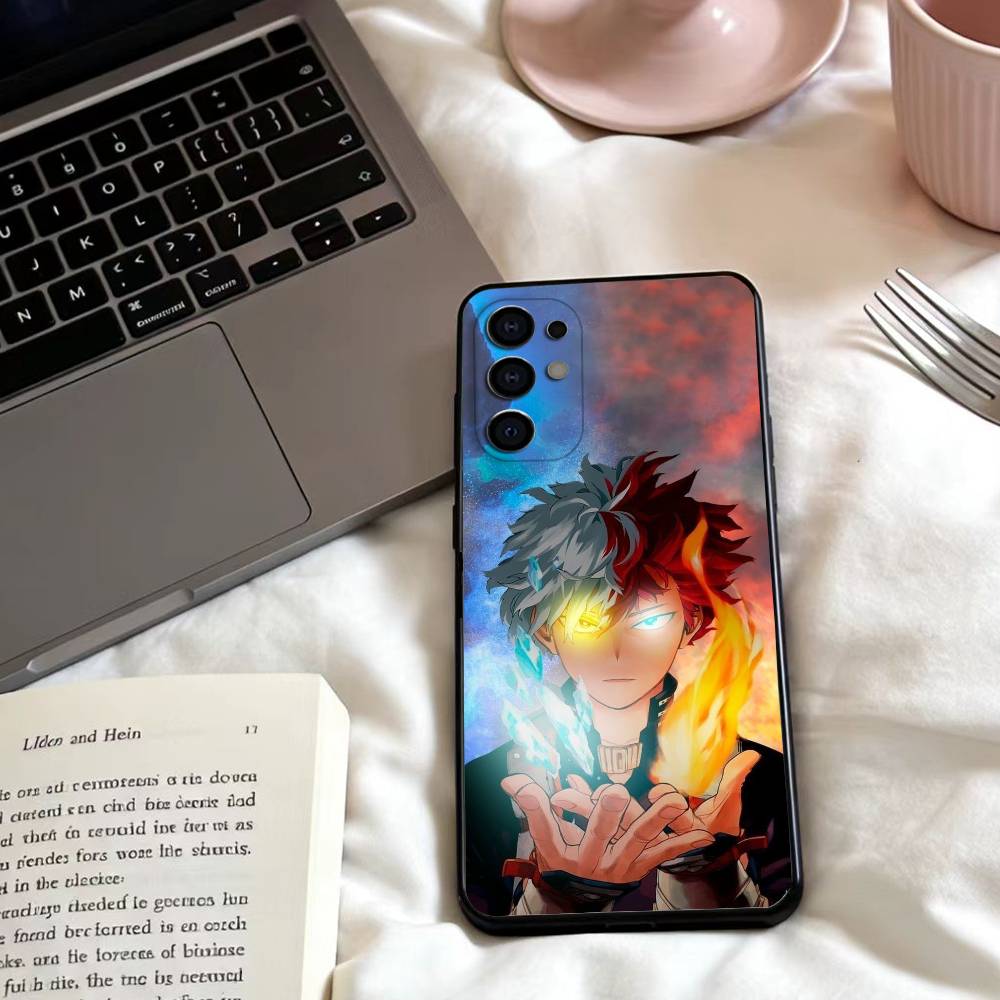 B-Boku no Hero A-Academia Phone Case For Samsung S25,24,23,22,30,21,10,9,Ultra,Plus,Lite,FE,4,5 G Soft Black Case