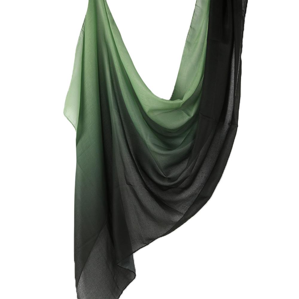 

High-Quality Hand-Painted Gradient Rayon Scarf: Breathable Wide-Edge Shawl for Women 80x180 cm