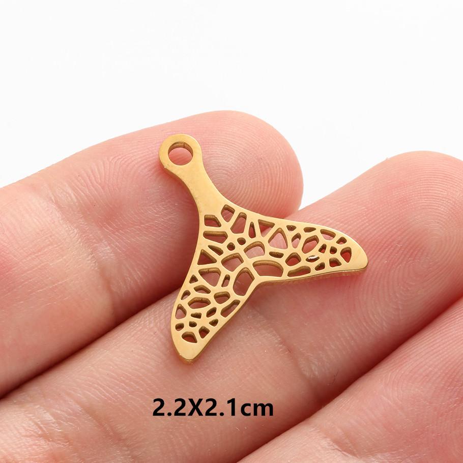 6pcs Fashion Animal Pendant Sea Turtle Tail Horse Stainless Steel Lobster Bird Charms for Jewelry Making Bulk Handmade Keychain