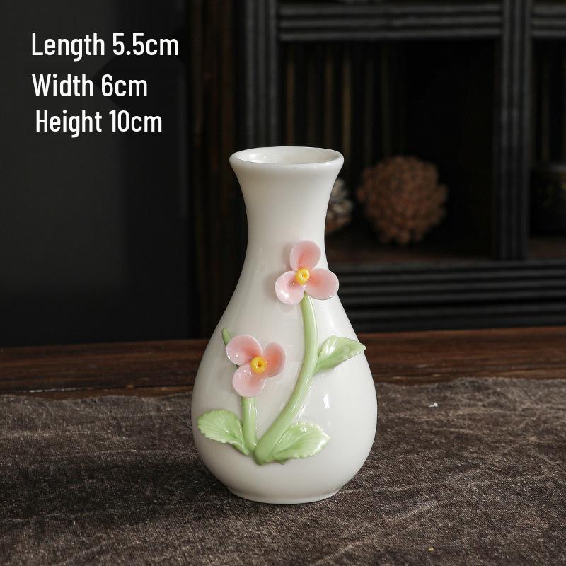 New Handmade Ceramic Pinch Flower Vase for Floral Arrangement and Home Decor