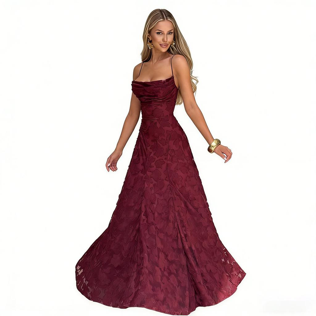 European and American style women's evening dress new fashion versatile Spice Girl style burgundy sexy suspender skirt