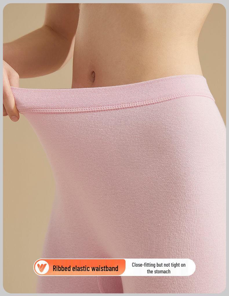 Yalu Women's Plus Size Cotton Base Layer Trousers - Warm, Thin, All-Cotton Thread Pants for Autumn/Winter 2025.