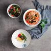Japanese soup bowl household ceramic ramen bowl hat bowl ceramic bowl tableware Japanese tableware