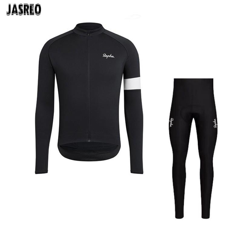 Men Women Cycling Jersey Set Long Sleeve Breathable Mountain Road Bike Sportswear