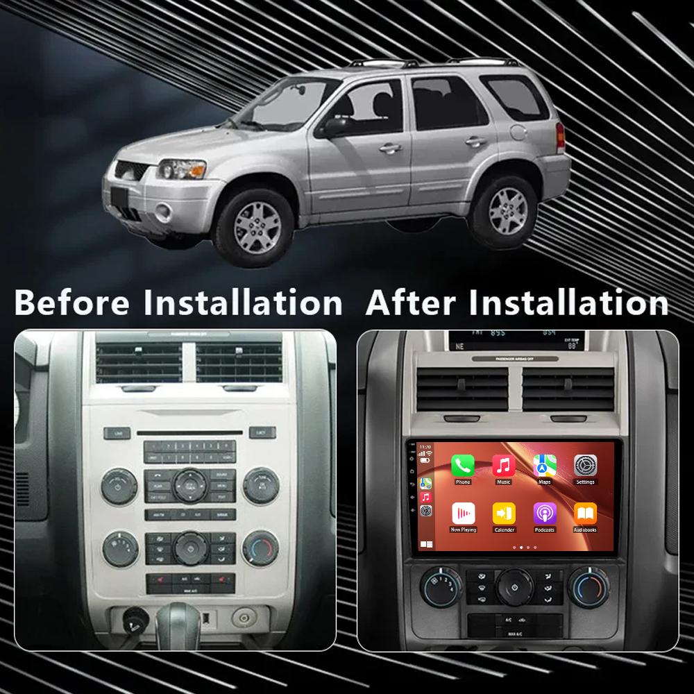 Android 2K Car Radio For Ford Escape 2007 2008-2012 Video Multimedia Bluetooth Player Navigation GPS 4G Carplay Stereo