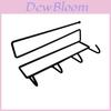 Iron Wall Mount Storage Rack With Multifunction Hooks For Kitchen And Bathroom Organization