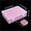 Stylish 30 Compartment Clear Organizers Box Sturdy Plastic Storage Case Portable for Jewelry Beads Desk Accessories