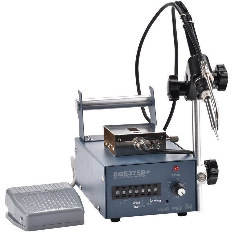 Handheld Automatic Solder Feeder with Foot Pedal, Dual Switch, Spot Welder & Constant Temp Electric Soldering Iron