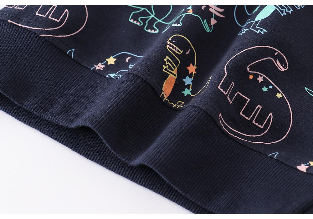 European Style Boys' Cartoon Knit Terry Cotton Sweatshirt - New Autumn Collection