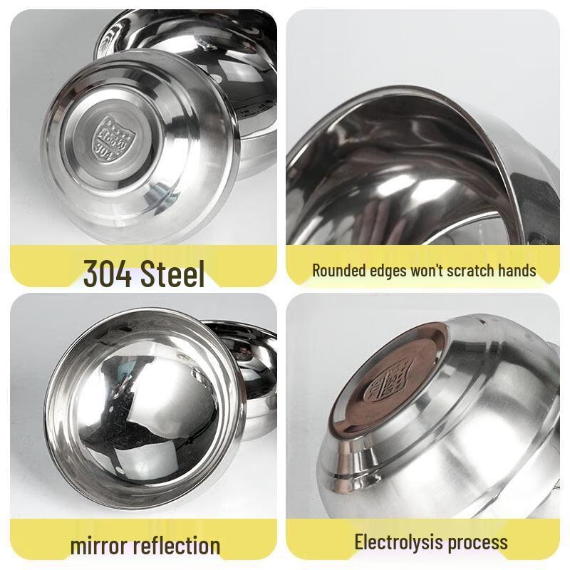 JingJingRS 304 Edelstahl Doppelschicht Isolierte Speiseschüssel