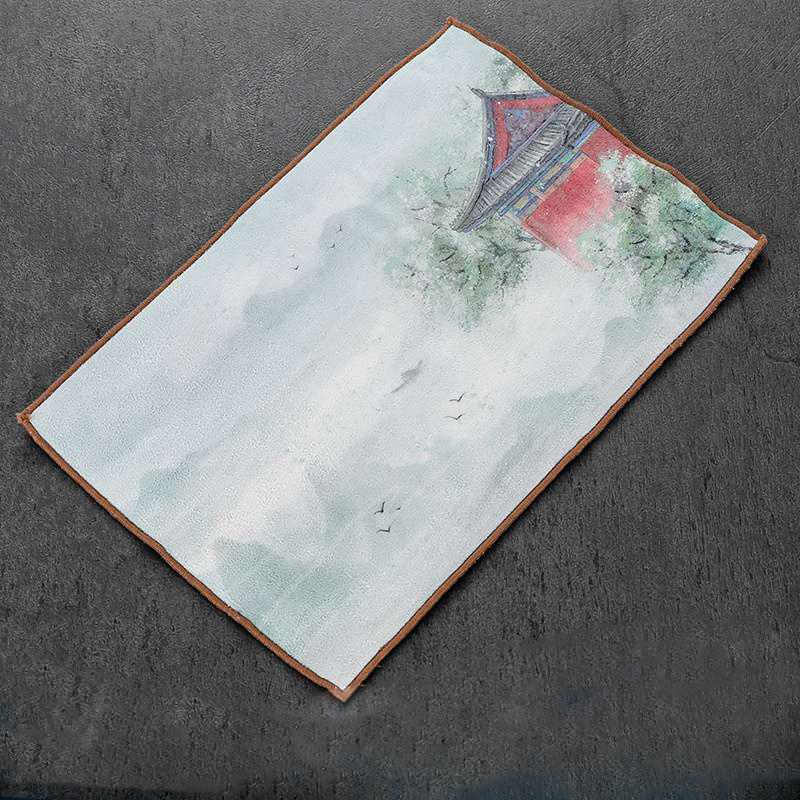 

Салфетка для посуды, серая скатерть, кухонное полотенце, аксессуары, чайная церемония, простая ветровая чайная подушечка, впитывающая пеньку