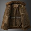 Winter New Fleece Thick Warm Pilot Jacket Men Fashion Casual Windproof Coat Men Autumn Outwear Outdoor Fur Collar Jacket Men
