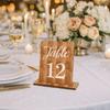 Double-Sided Wooden Table Markers Numbers 1-20 Table Number Signs  Dining Table