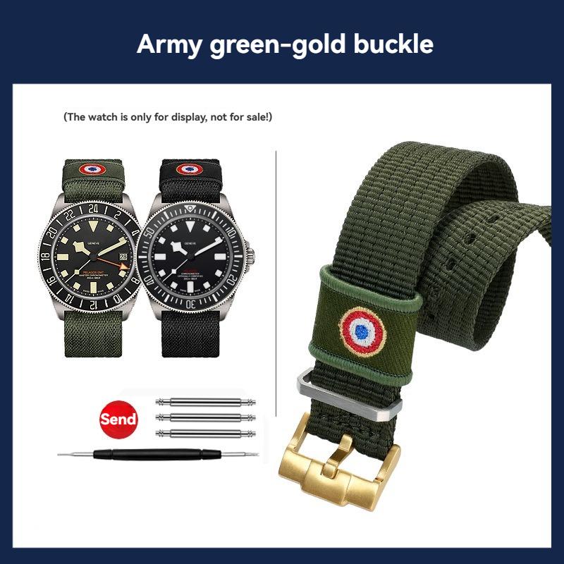 

22mm High quality integrated nylon watchband For TUDOR collar hidden FXD M2542G247 /Biwan / 1958 series canvas strap 22mm