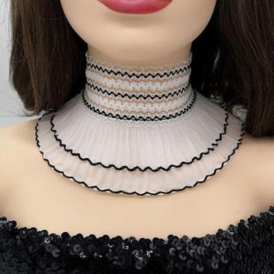 Spitze Halsbedeckung Falscher Kragen Frau Stehkragen Fake Kragen Halskette Spitzenkragen Abnehmbare Hemddeko Krawatten Halsbekleidung Accessoires