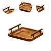 Tavă dreptunghiulară din lemn pentru servirea ceaiului și gustărilor acasă