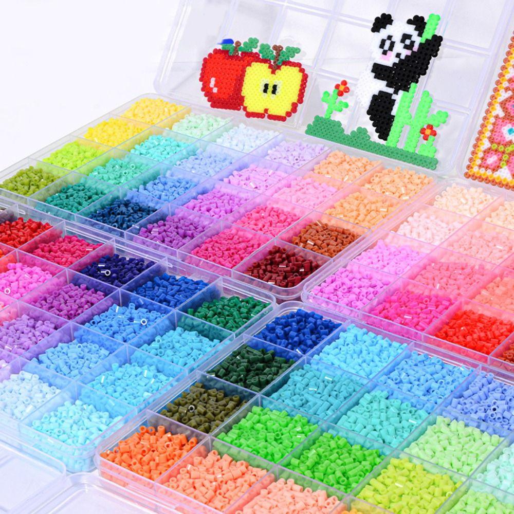DIY Bean Splicing Tool Set Colorful Handicraft Toys Kit Handmade Iron-on Bead Craft Kit  Kids Gift