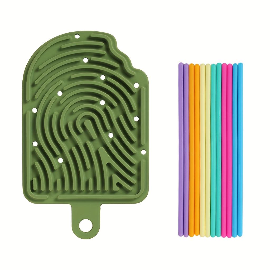 1pc Kids Sensory Activity Board - Silicone Stress-Relief Toy with Interlocking Shapes & Textured Surfaces for Fine Motor Skills