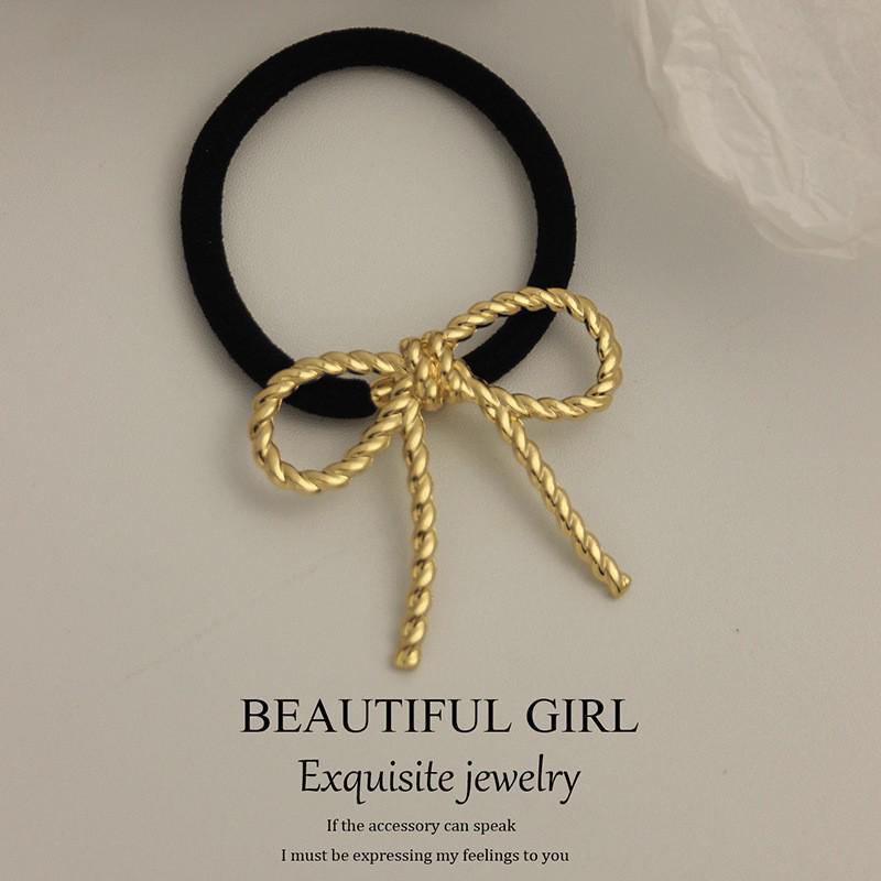 Minimalist Metal Hair Ring - New Korean Style High-End Ponytail Tie Rubber Band.