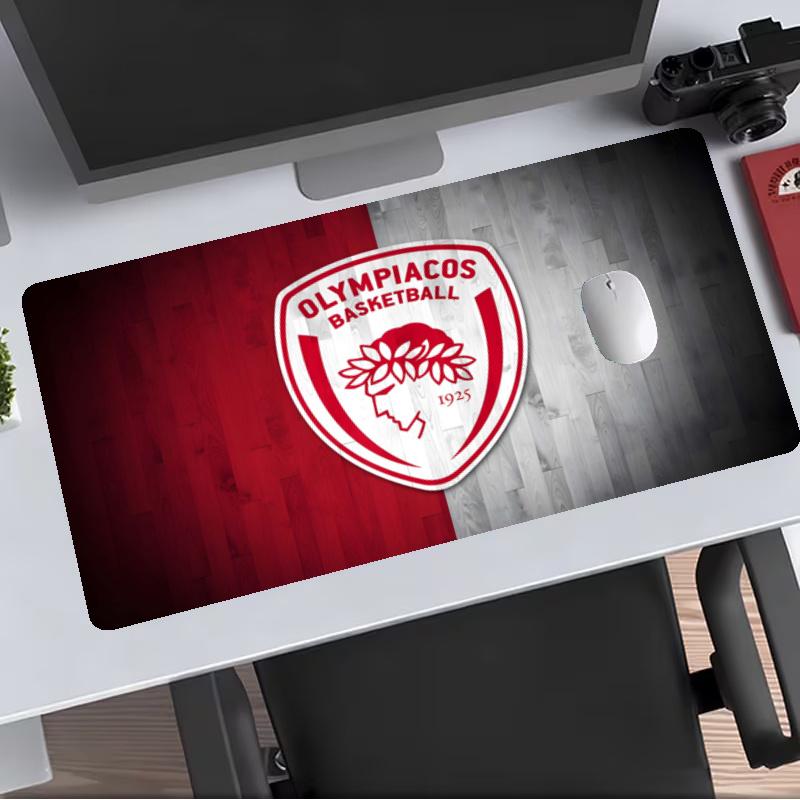 Olympiacos CFP Extended Gaming Mouse Pad with Stitched Edges NonSlip Rubber Base Waterproof Desk Mat for Computer Laptop Office Gaming