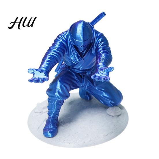 Pen Holder Gift for Boys Ninja Desk Kneeling Samurai Pencil Desktop Organizer 3D Printed Students Office Workers Accessory