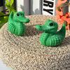 Yousheng 3D Printed Duck Figurine Funny Tiger/Crocodile/Shark Duck Statue Collectible Duck Ornament for Bathroom Home Office Desk Shelf Decor
