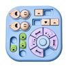 Rotating Dog Feeding Toy: Slow Feeder Turntable Puzzle Bowl, Bite-Resistant Training Tool.