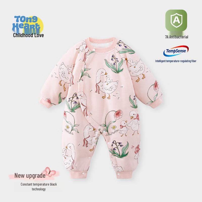 Зимний комбинезон для младенцев, термостатический, хлопковый, утепленный 90cm