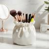 Soft Pink Desktop Organizer Bucket 3D Printed Storage Container Makeup Brush Holder  Home Office