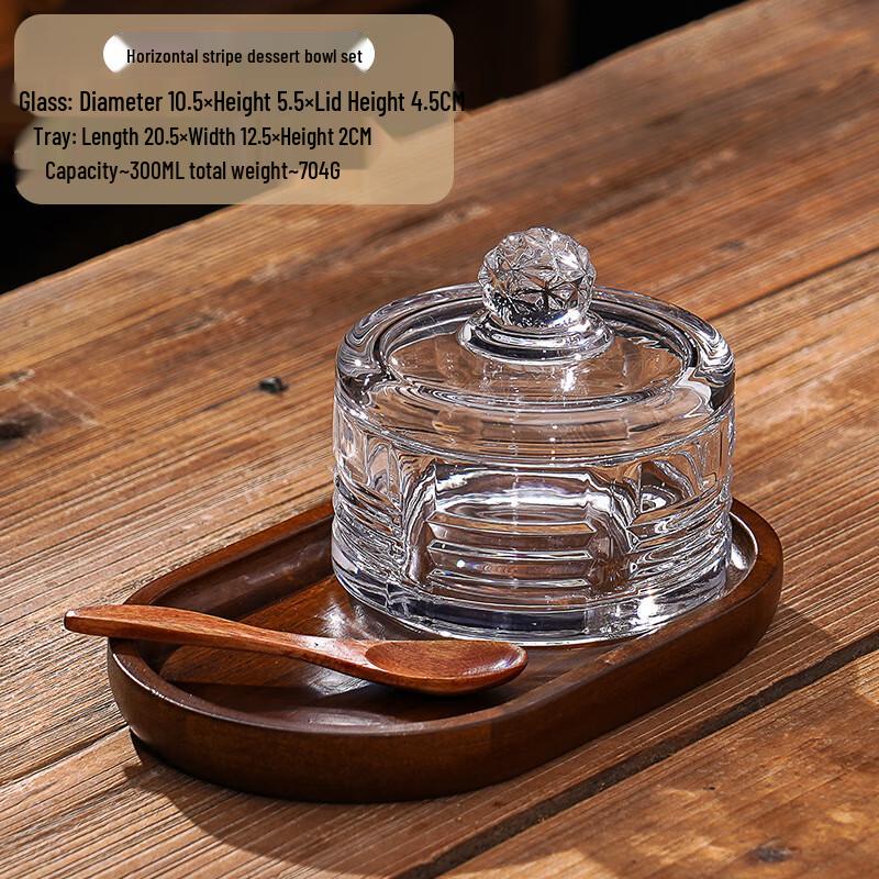 ME Simple Luxury Glass Dessert Bowl Set 1 Set