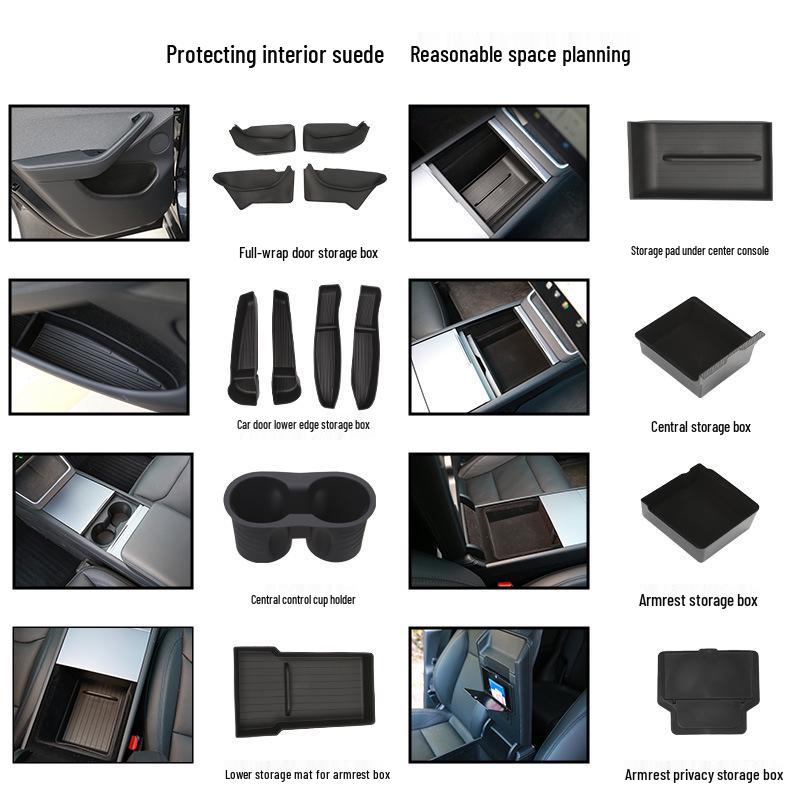 Vollabdeckung Boden- und Kofferraummatten für Tesla Model Y 2025