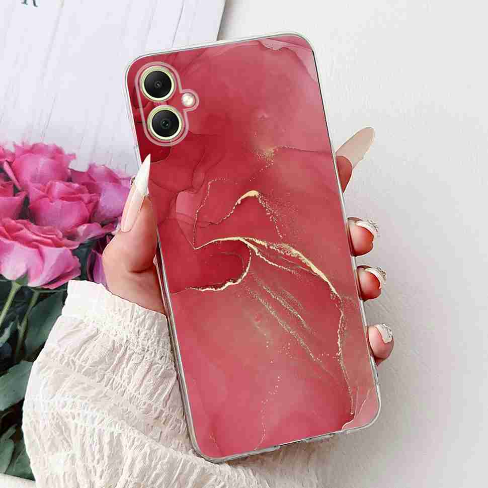 For Samsung Galaxy A05 4G SM-A055F Case Fashion Painted Soft Silicone Cover For Samsung A 05 A05s 4G SM-A057F Flower Phone Shell