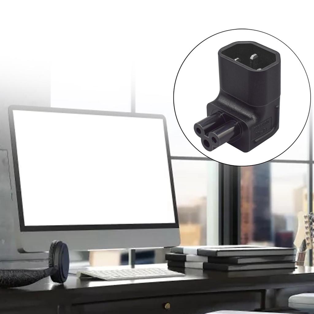 Convertor de Alimentare IEC320 C5 Mufă IEC C14 Tată la Conector C5 Mamă Unghi Sus/Jos 10A 250V Convertor Mufă Soclu