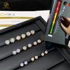 18 Karat Weißgold Gelbgold Roségold Beschichtete Moissanit Ohrstecker 5mm 6,5mm 8mm VVS Diamant Ohrringe für Damen