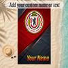 Strandtuch Union Berlin FC Benutzerdefinierter Name Text Personalisierbares Weiches Handtuch für Strand Pool Innenbereich Heimdekoration Geschenk
