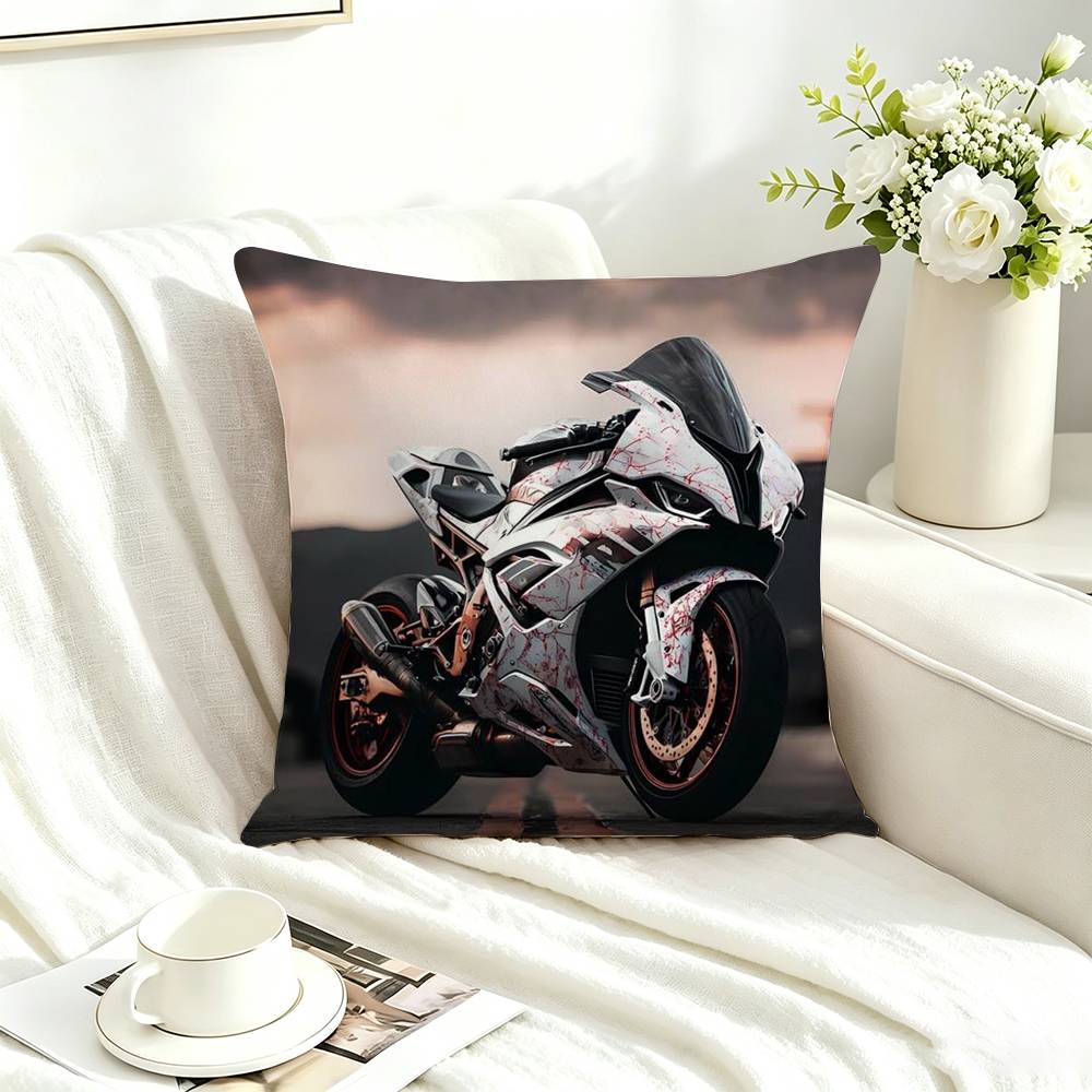 Cool S-s1000rr motorcycle Square Double-Sided printed Pillow Case Bedroom Bedside Pillow Sofa Cushion Cover